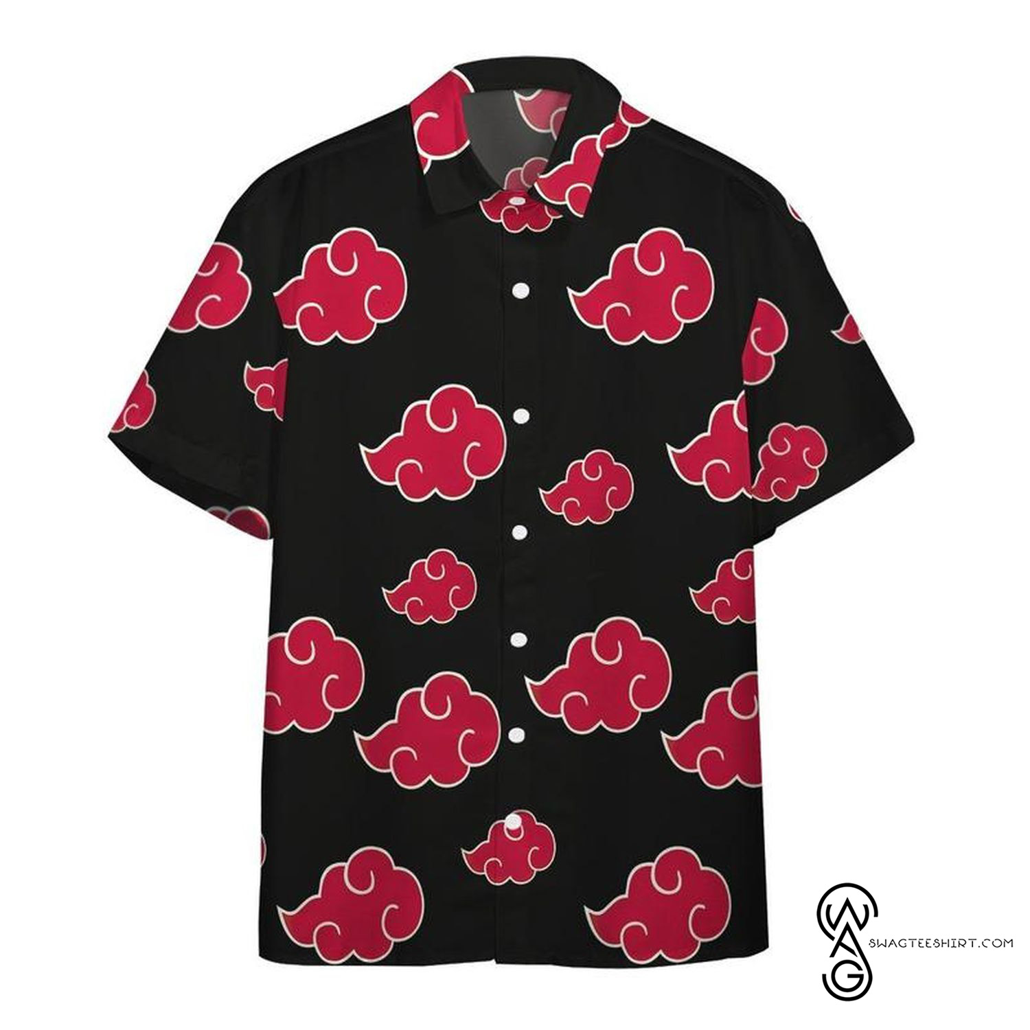 [Top Trending] Akatsuki Hawaiian T-Shirt Naruto Manga Anime Custom Printed Hawaii Shirt